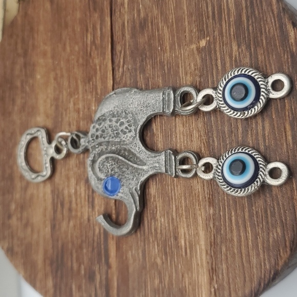 Jewelry - Evil eye large pendulum elephant pendant Chakra